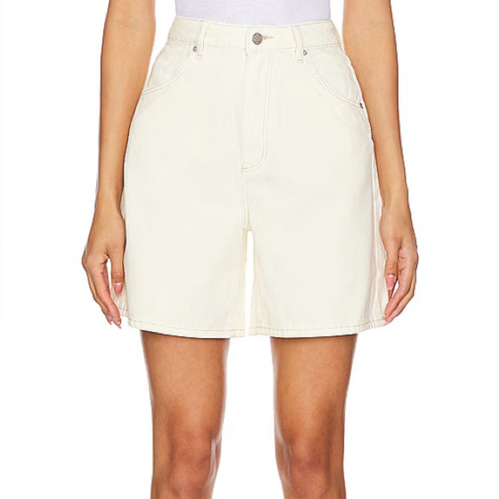 ROLLA'S Super Mirage Short in Buttercream Bermuda Shorts Tailored Mid-Thigh
